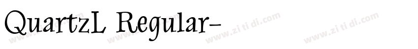QuartzL Regular字体转换